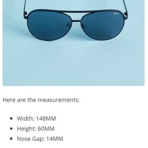 Quay Australia Aviator Sunglasses.  NWT